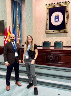 Dr.-Ing. Anna Baron and Dr.-Ing. Loui Al Sardy during the FAU visit to UPM in Madrid (September 2025)