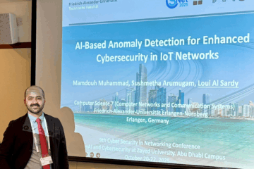 Dr.-Ing. Loui Al Sardy on the 9th Cyber Security in Networking Conference (CSNet 2025) in Abu Dhabi