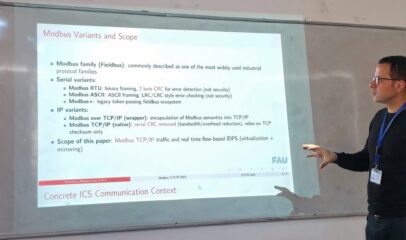 Mamdouh Muhammad during the presentation of his talk on the ICCFN in December 2025