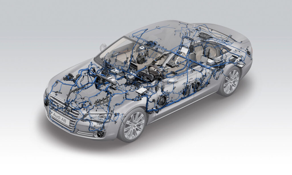 Transparente Sicht eines Audi A8